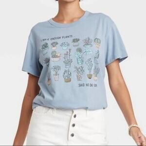Zoe+Liv XS “I Have Enough Plants said No one Ever” short sleeve oversized Tee